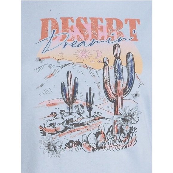 No Boundaries JRS Blue Lace Up Sleeveless Tank Blue Desert Dreaming size XXXL 21 - Picture 5 of 5